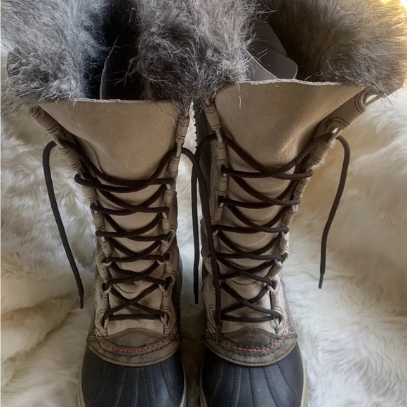Sorel Cate the Great Tusk womens 7 Nice Rare Boots Winter - Picture 3 of 12